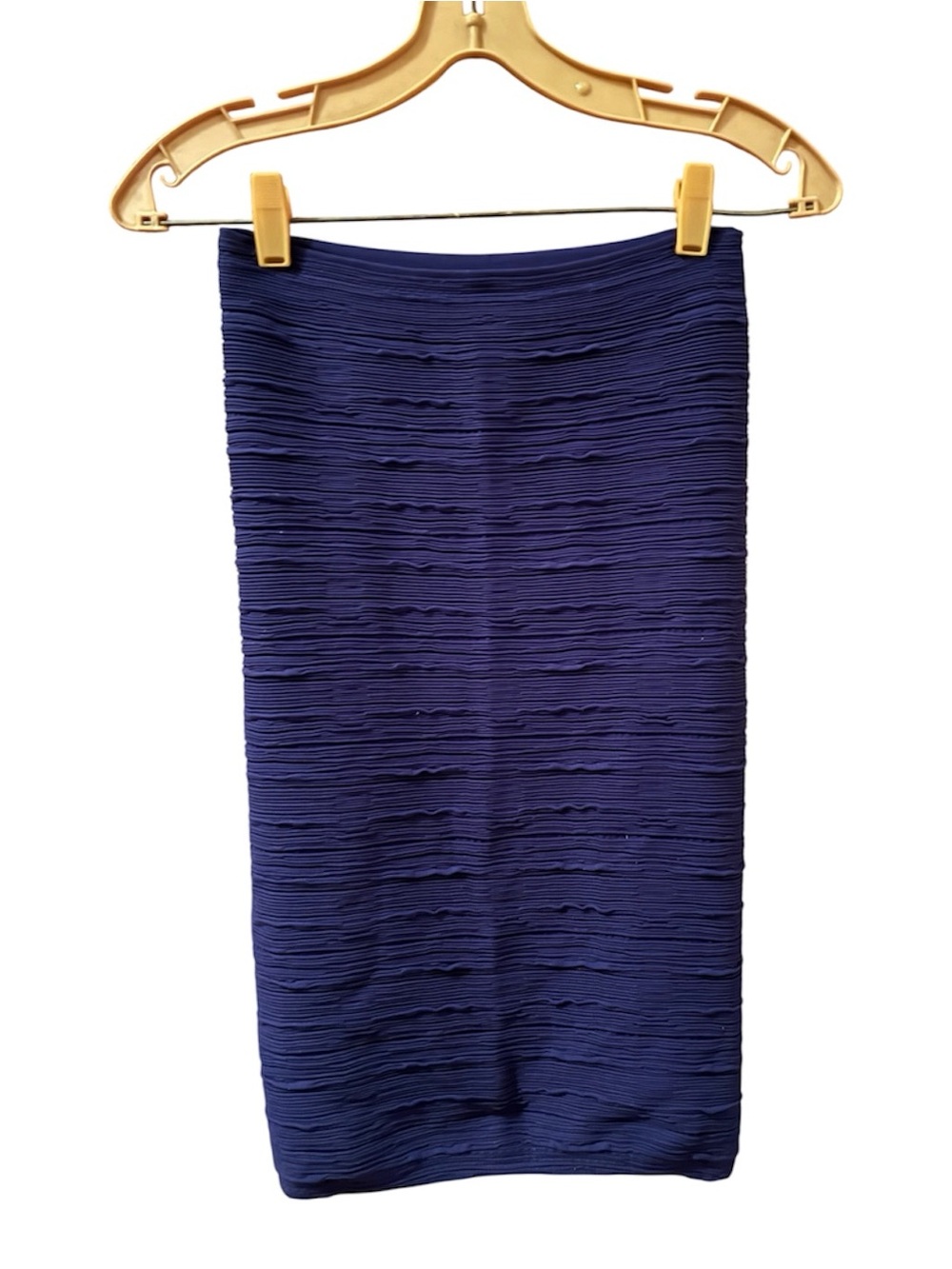 NWOT MARCIANO RIBBED KNIT COBALT BLUE PENCIL SKIRT SIZE XS/S